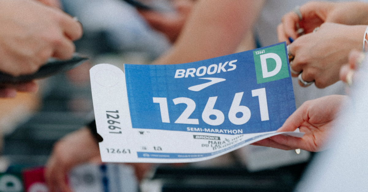 Retrait des dossards sur le village Marathon 🏞️